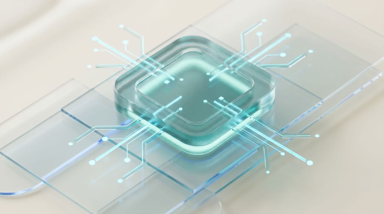 Abstrakte Darstellung eines Server-Containers, der Tracking-Datenströme bündelt und weiterleitet